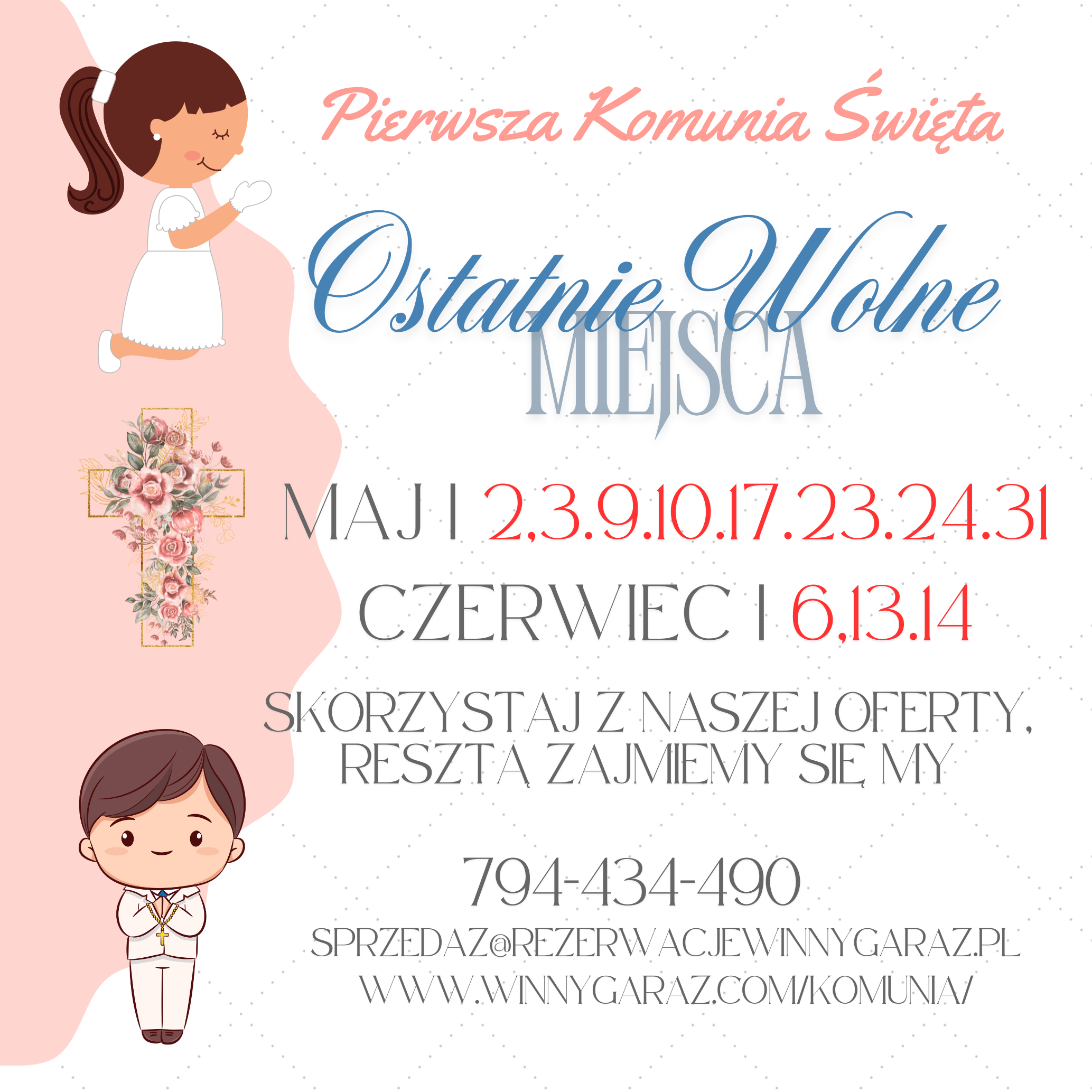 Pierwszą komunię Ani (1)